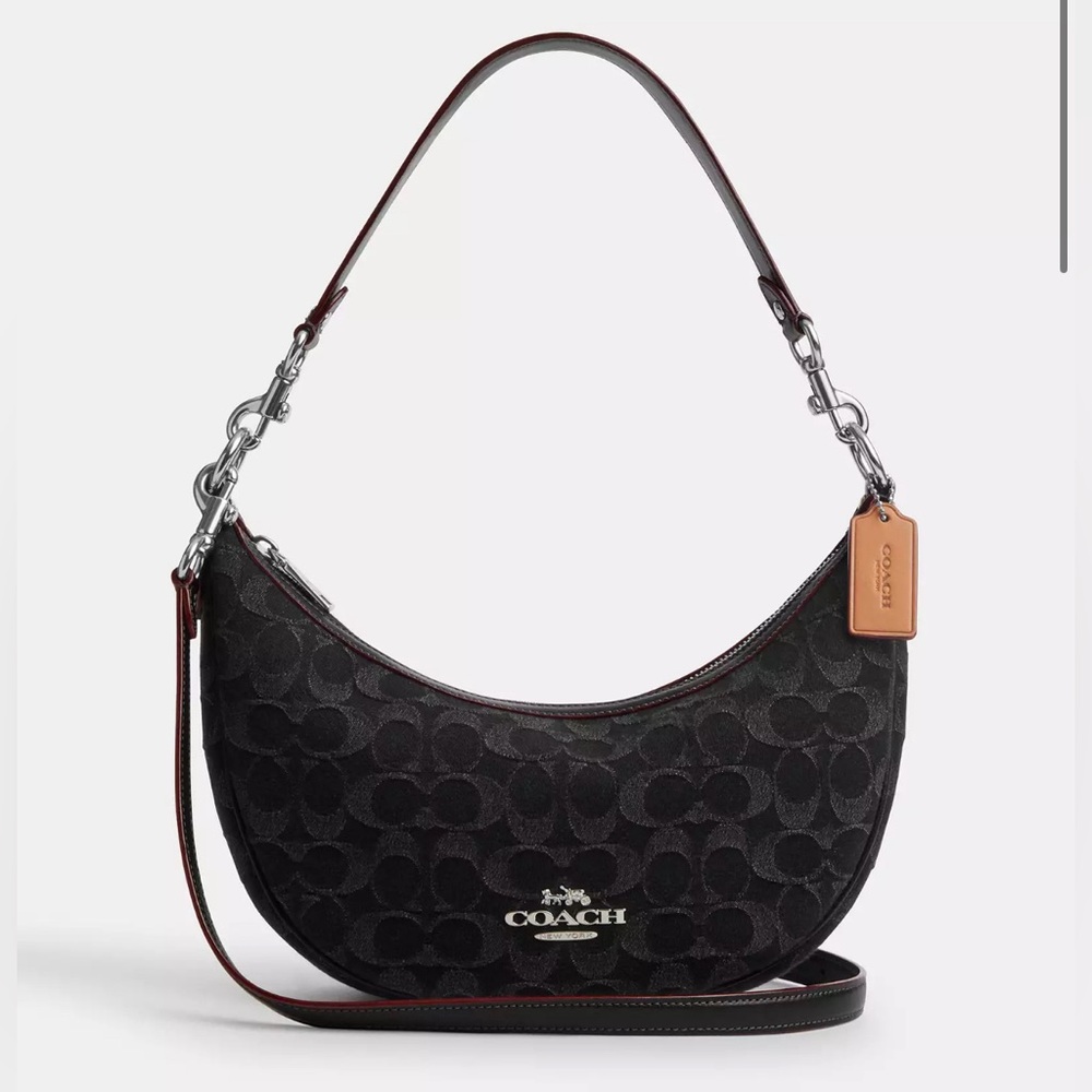 Coach Aria Shoulder Bag In Signature Denim